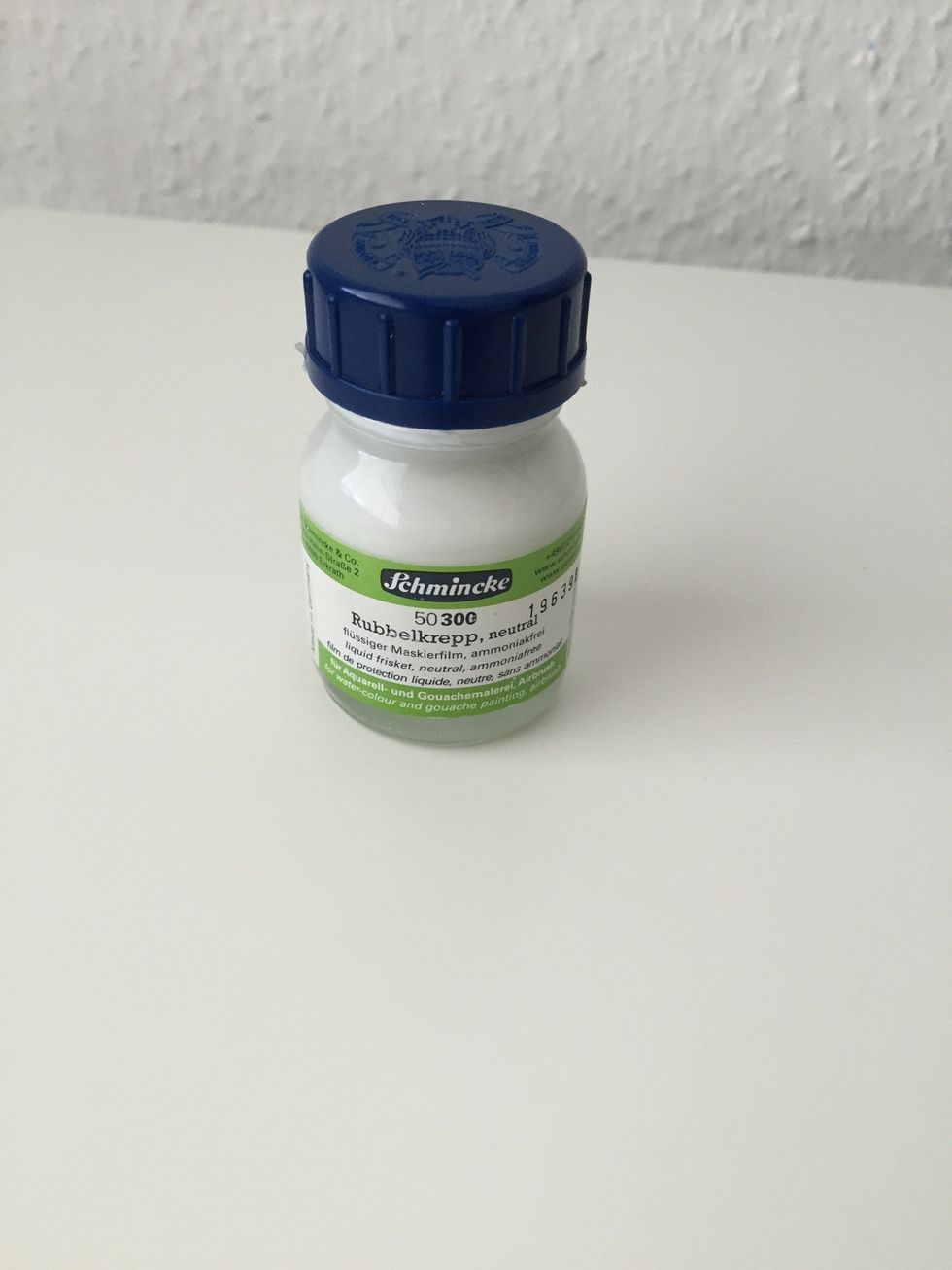 Now you'll need the liquid frisket.