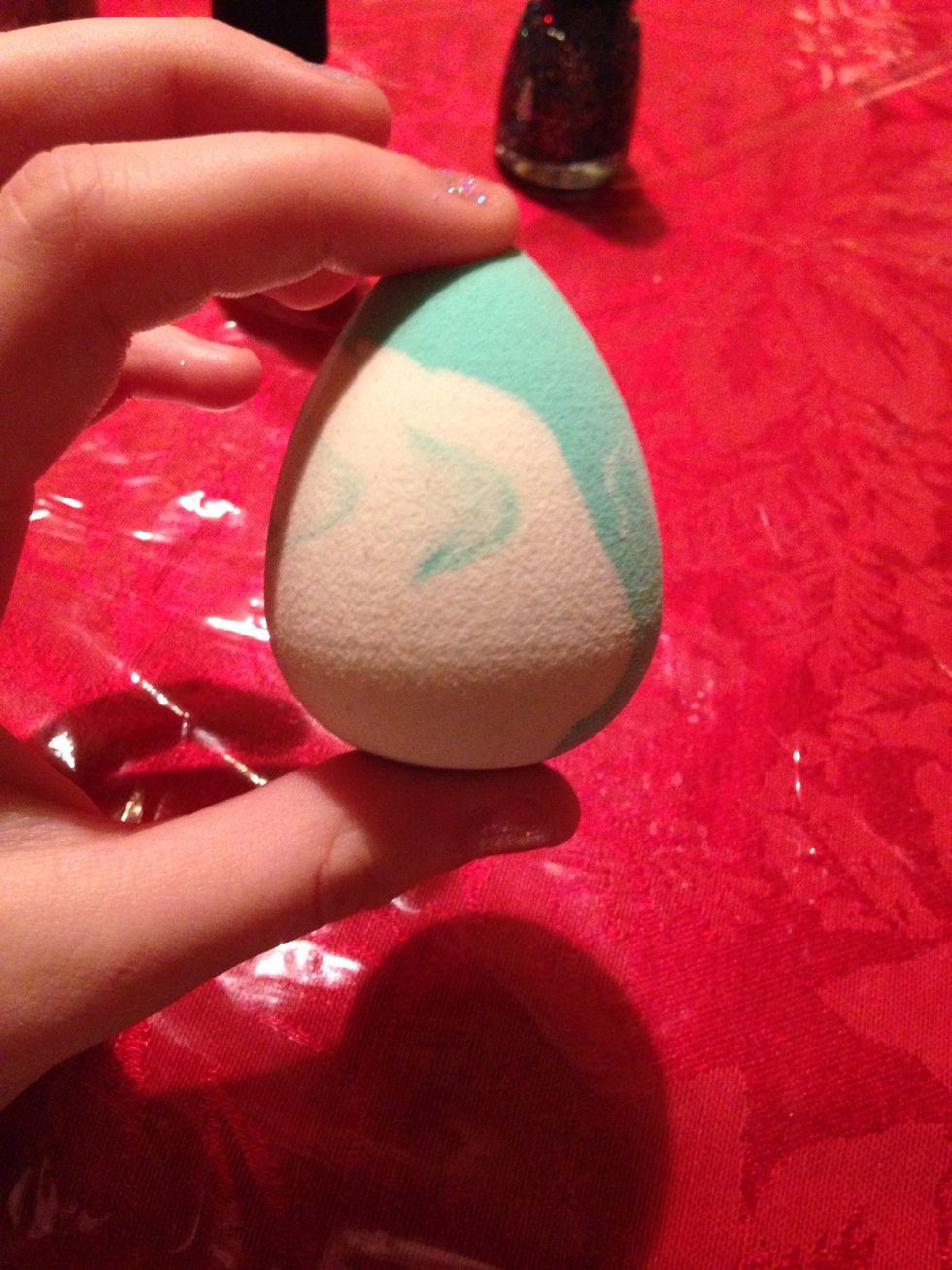 Now you need either a makeup sponge or a beauty blender. You could try a normal sponge but it hasn't been recommended. I won't try it with one because my mom won't let me \ud83d\ude02
