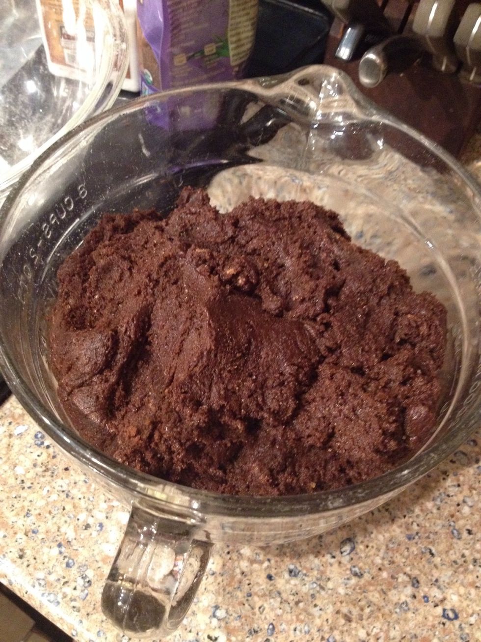 Now you need to take your dough out of the mixer bowl and put it into another bowl so it can be refrigerated.