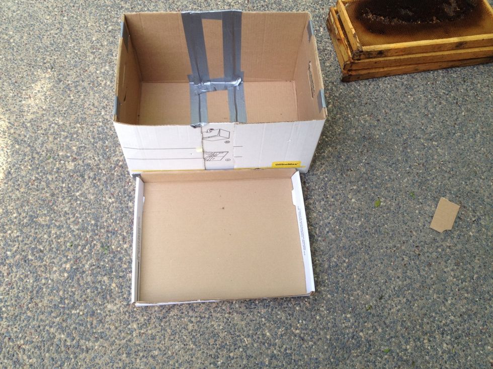 Now you should be left with and extended bankers box.