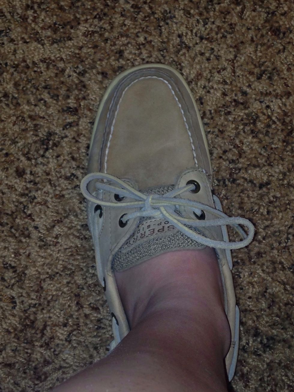 Now you should have your tied shoe!!