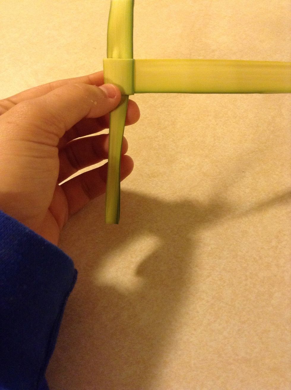 Now you want to flip your cross over so it looks like the picture.