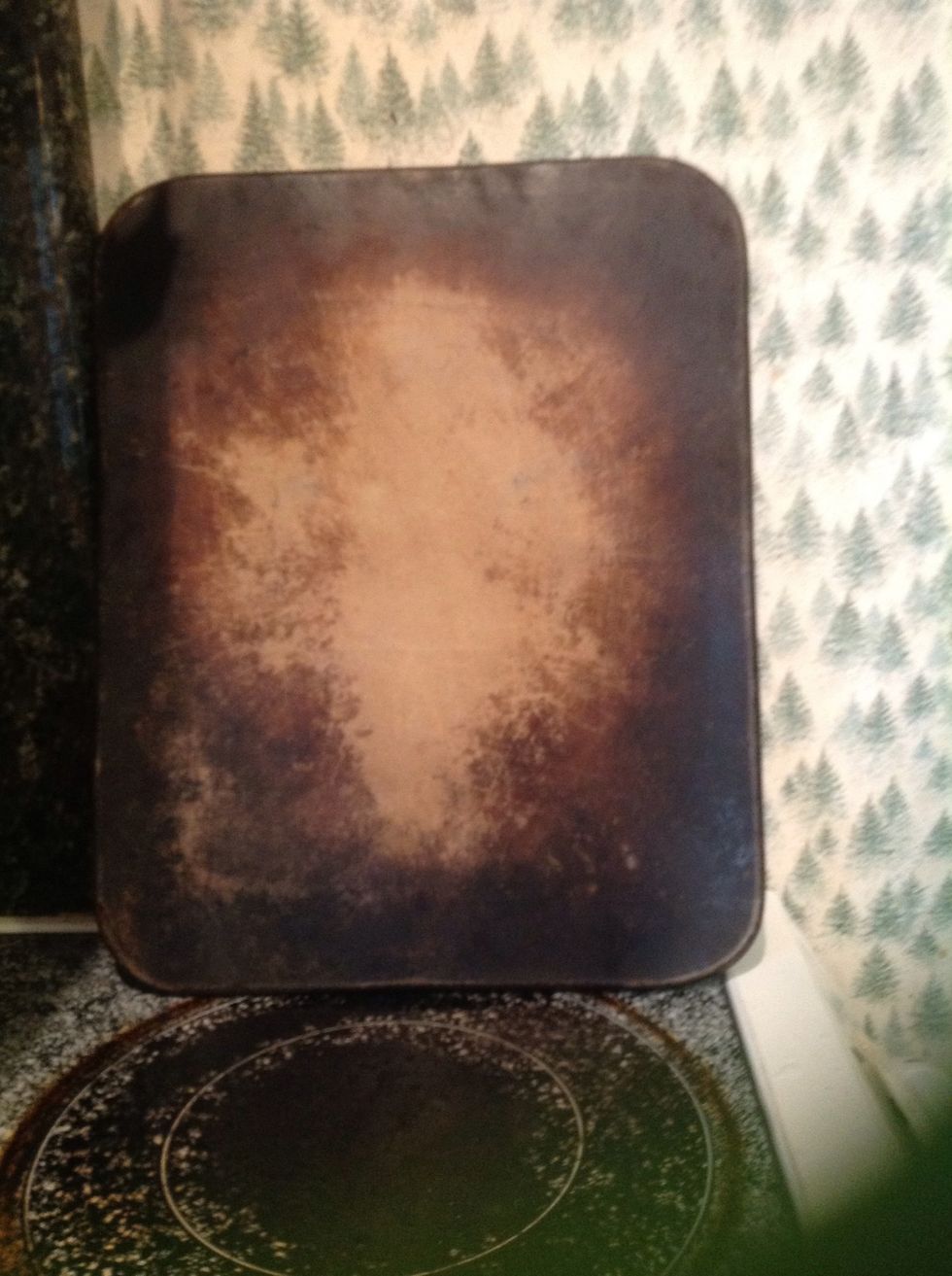 Now, you will need to get a baking sheet.