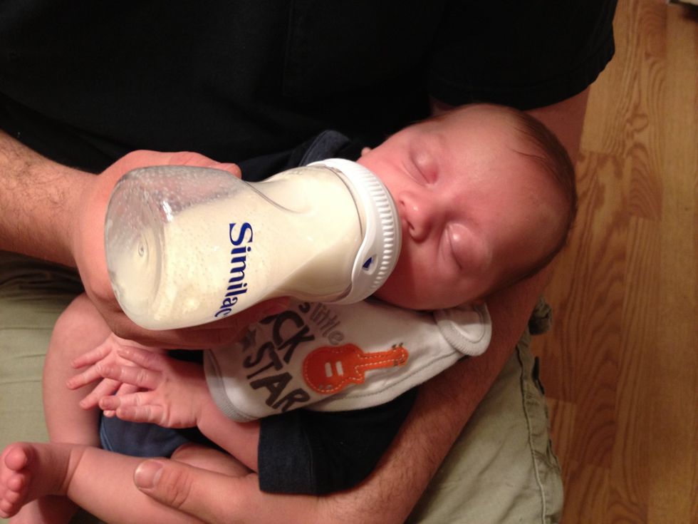Now your baby can enjoy a clean bottle of refreshing formula! Say hello to twin #2! :D