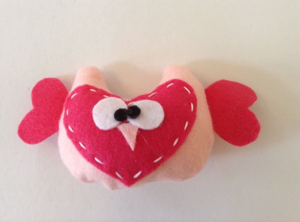 Now your crazy owl is finished! You can also try it in different colors, add accessories or make it more personalized even its not crazy at all.