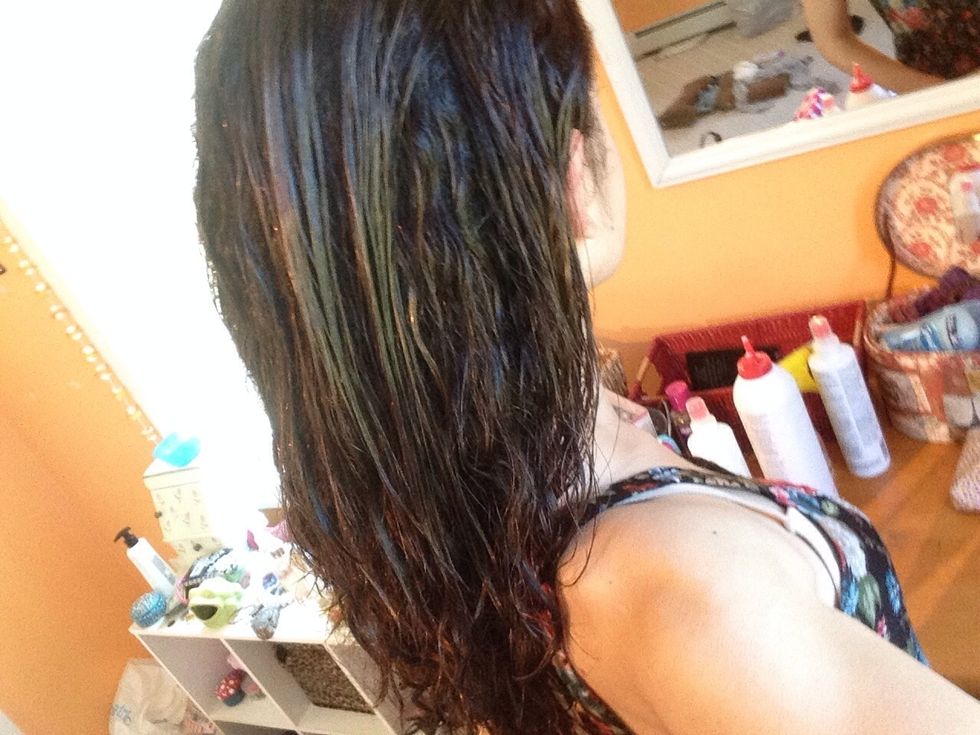 Now your hair is all flattened down, but not for long!