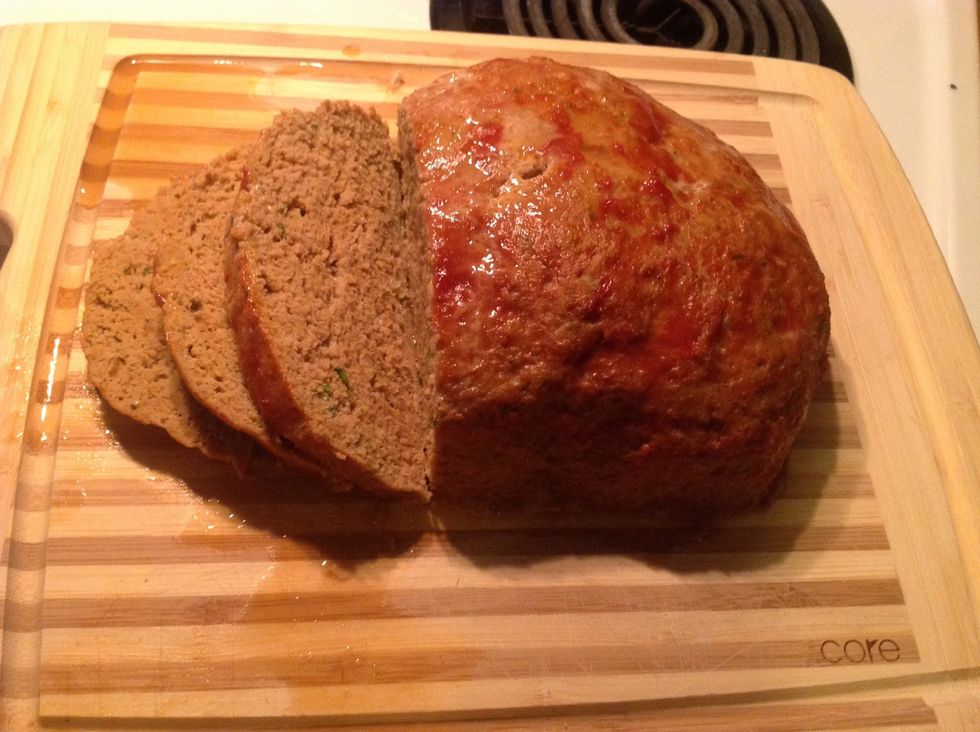 Now your meatloaf is cooked and ready to eat. Plenty of flavors and very moist, oozing with deliciousness\ud83d\ude0a\ud83d\ude0a! Enjoy \ud83c\udf74
