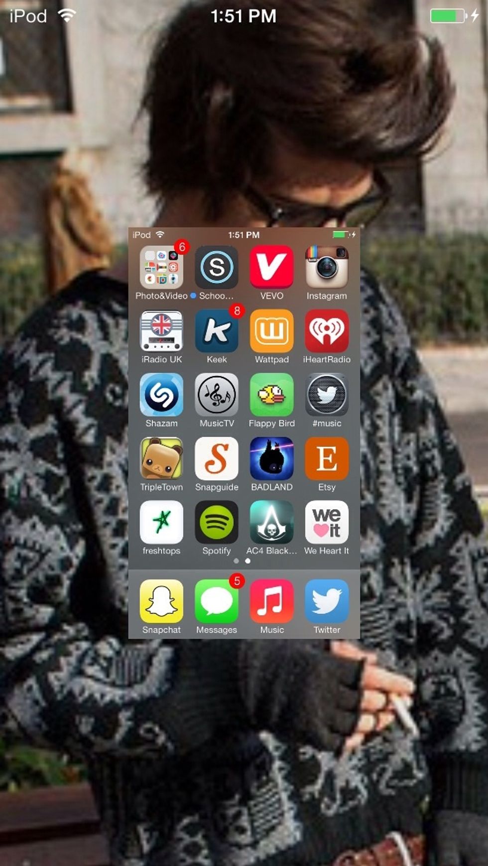 Now your screen should look like this. Tap the screen and it will take you back to home screen.