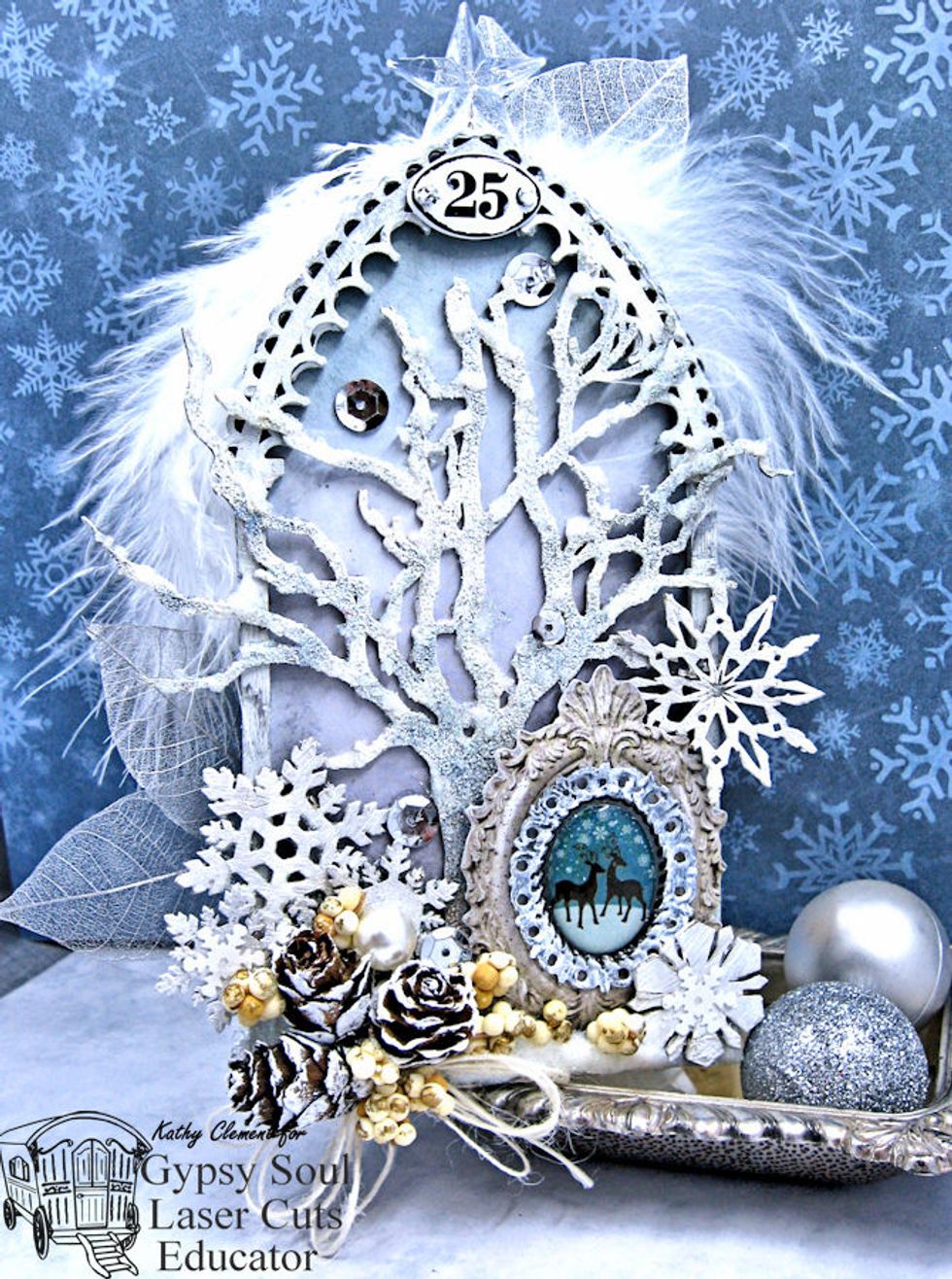 Now your Silent Night Reliquary Arch is ready to display in your home.  I hope you enjoyed this tutorial!  Thanks for joining me here today.  I'd love to hear from you in the comment section below.