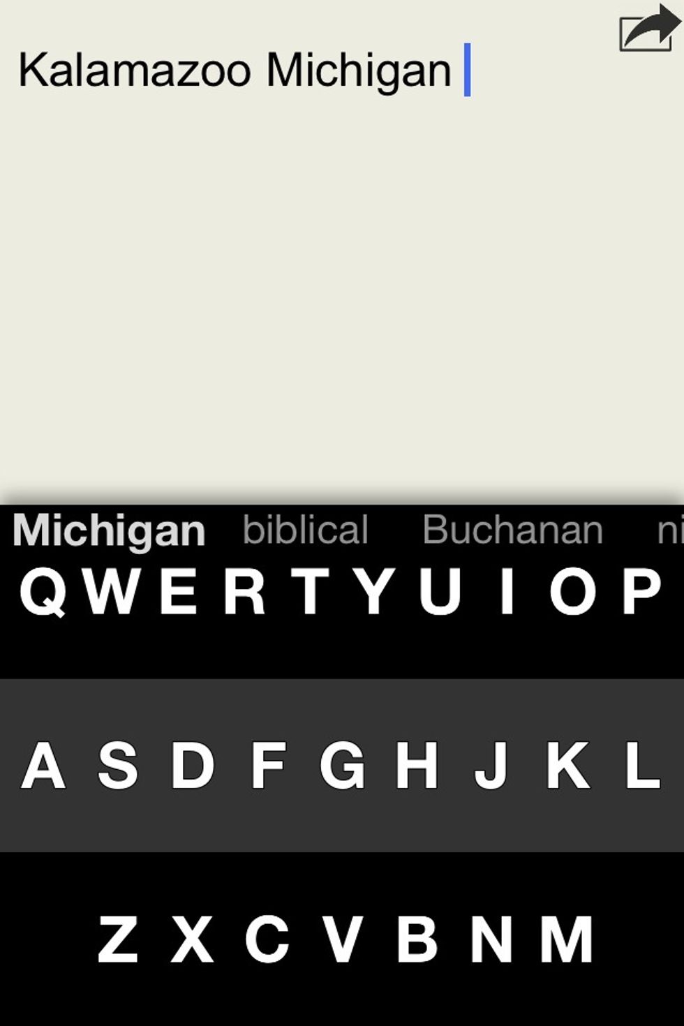Now your word will appear when you attempt to type it even if you do a sloppy job typing. :)