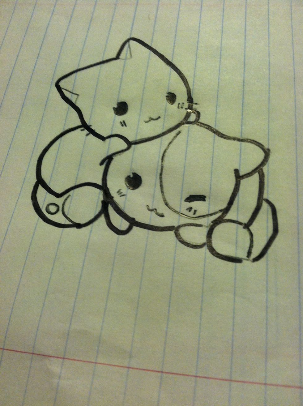 Nowoutline with the sharpie