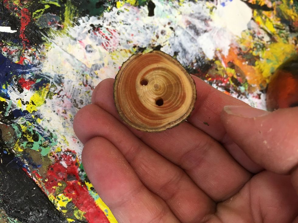 Nu har hela knappen olja.