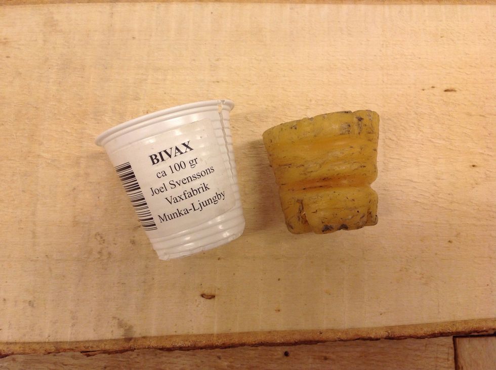 Nu ska du anv\u00e4nda bivax till kanterna...