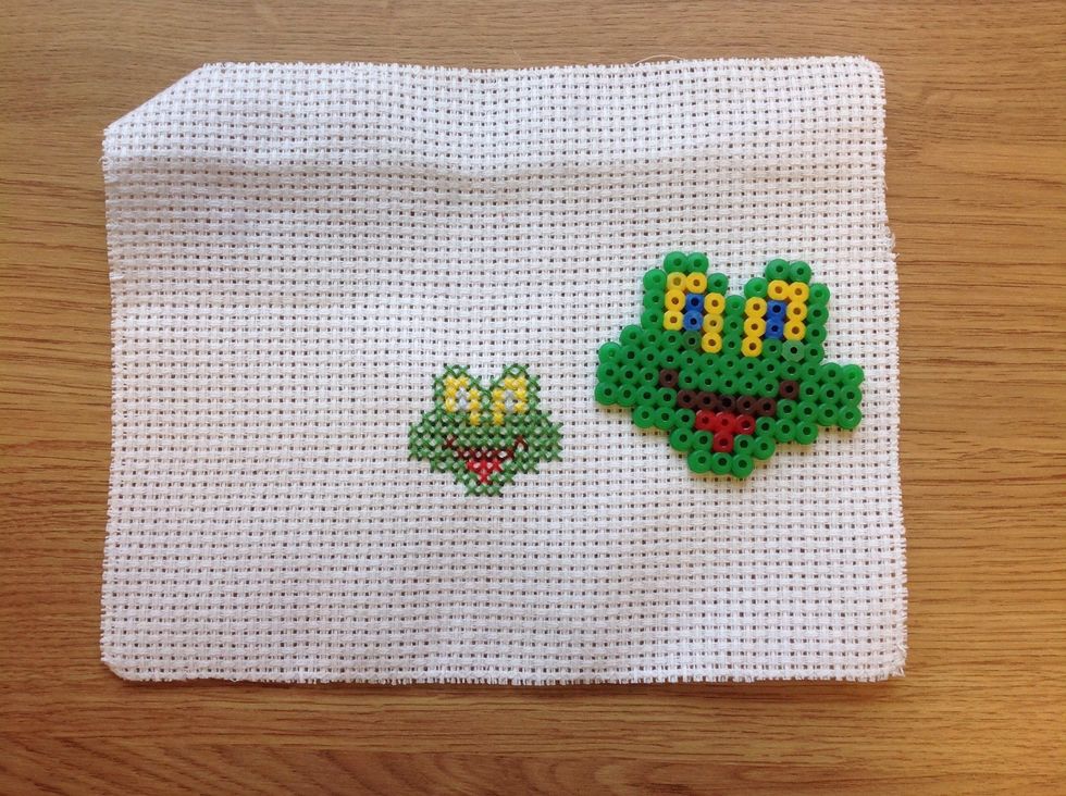 Nu \u00e4r broderiet klart. Dax att fundera p\u00e5 vad det ska anv\u00e4ndas till.