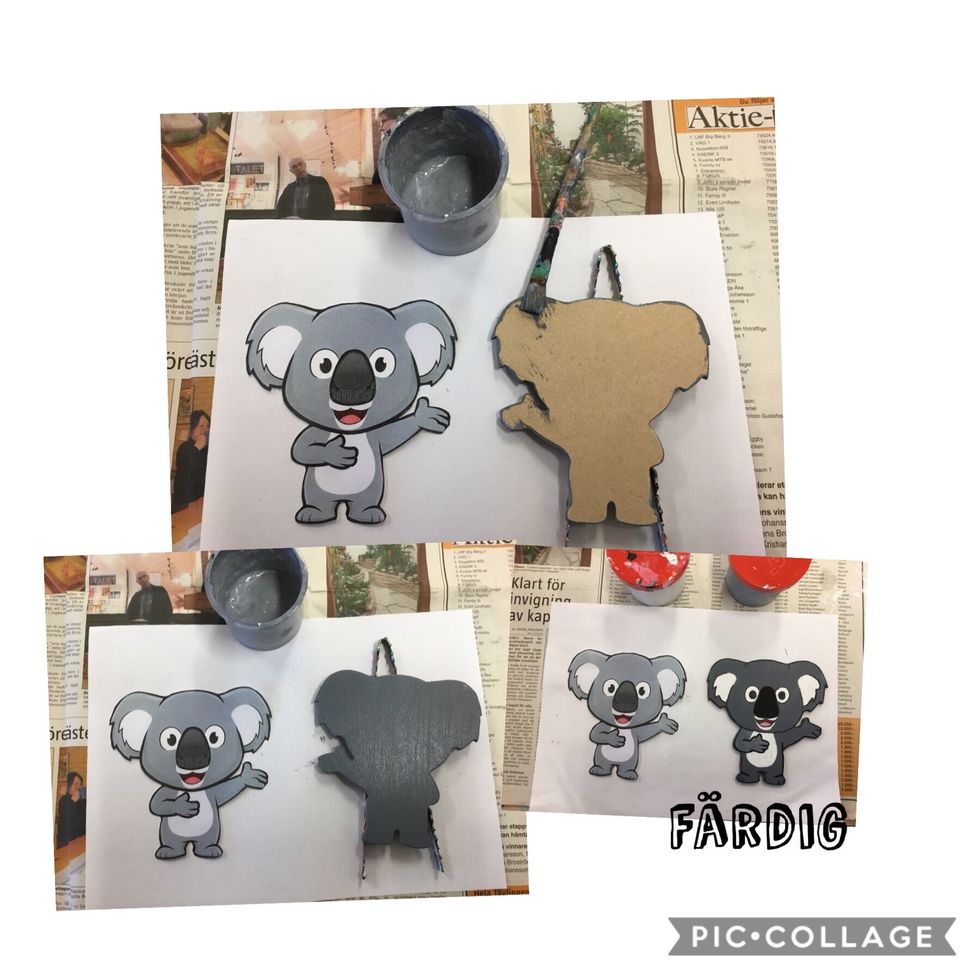 Nu \u00e4r det dags att b\u00f6rja f\u00e4rgl\u00e4gga. Detta tar tid och kr\u00e4ver t\u00e5lamod och noggrannhet. Lycka till!