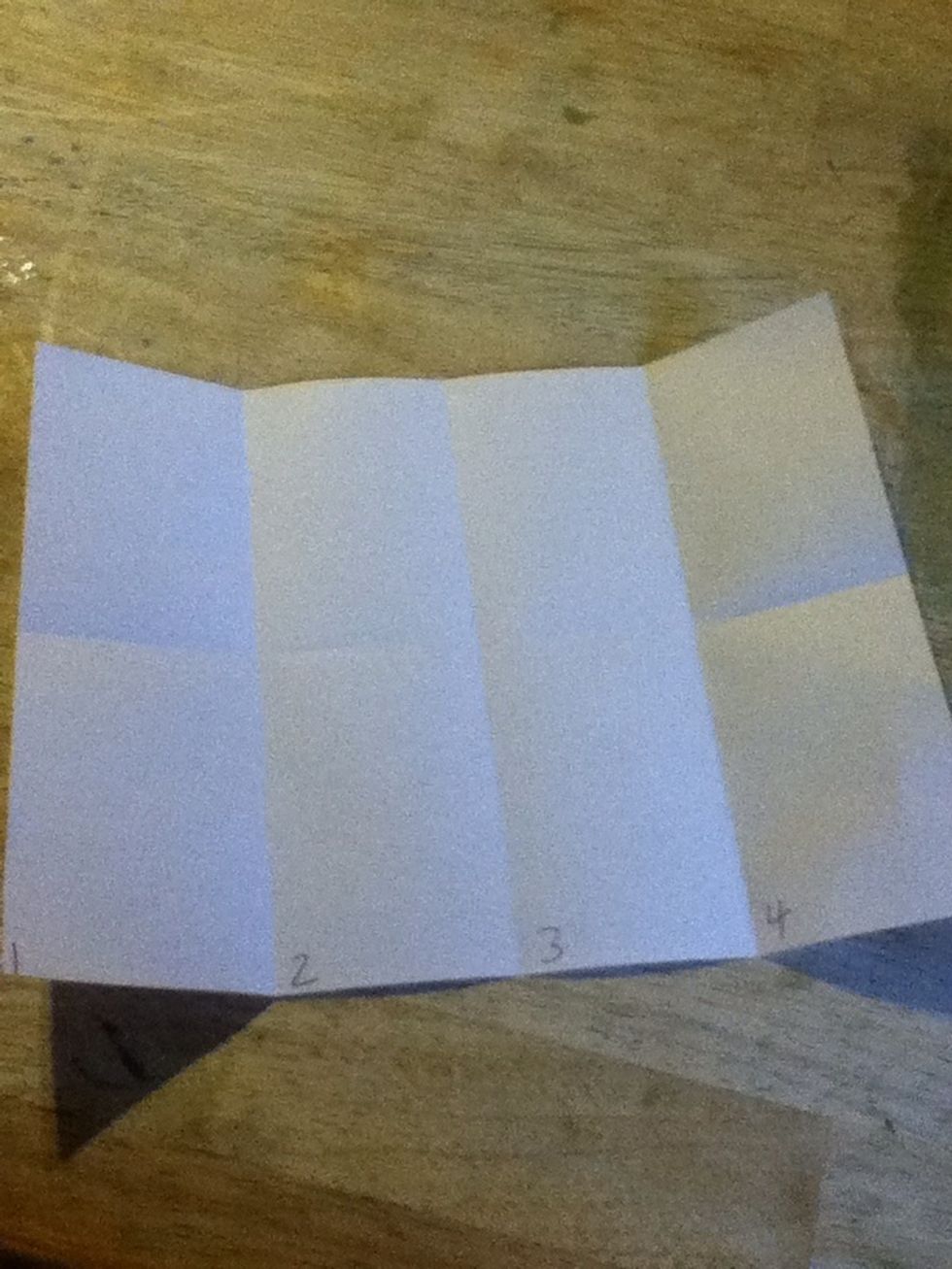 Number the bottom 1,2,3,4.