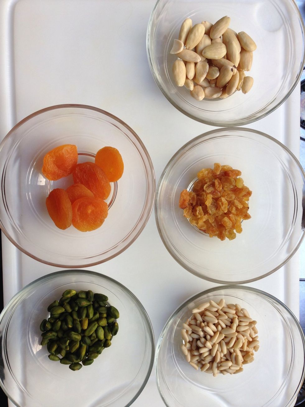 Nuts and dried fruits