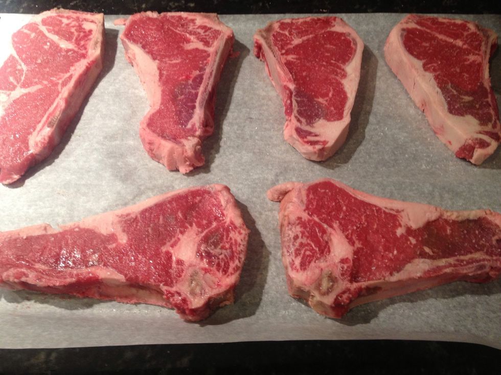 NY Strip is a great cut but could easily be replaced by ribeye or T-bone.