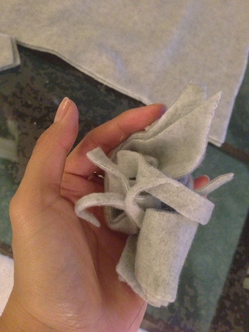 O ya any scraps left over from cutting dont throw them away ! Well need them to stuff the donkey later :3
