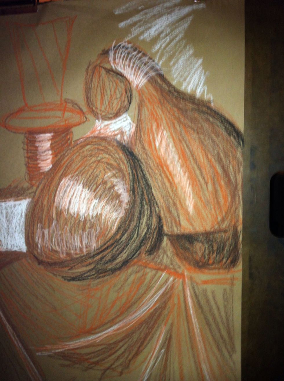 Observe the who composition including the background and negative spaces.