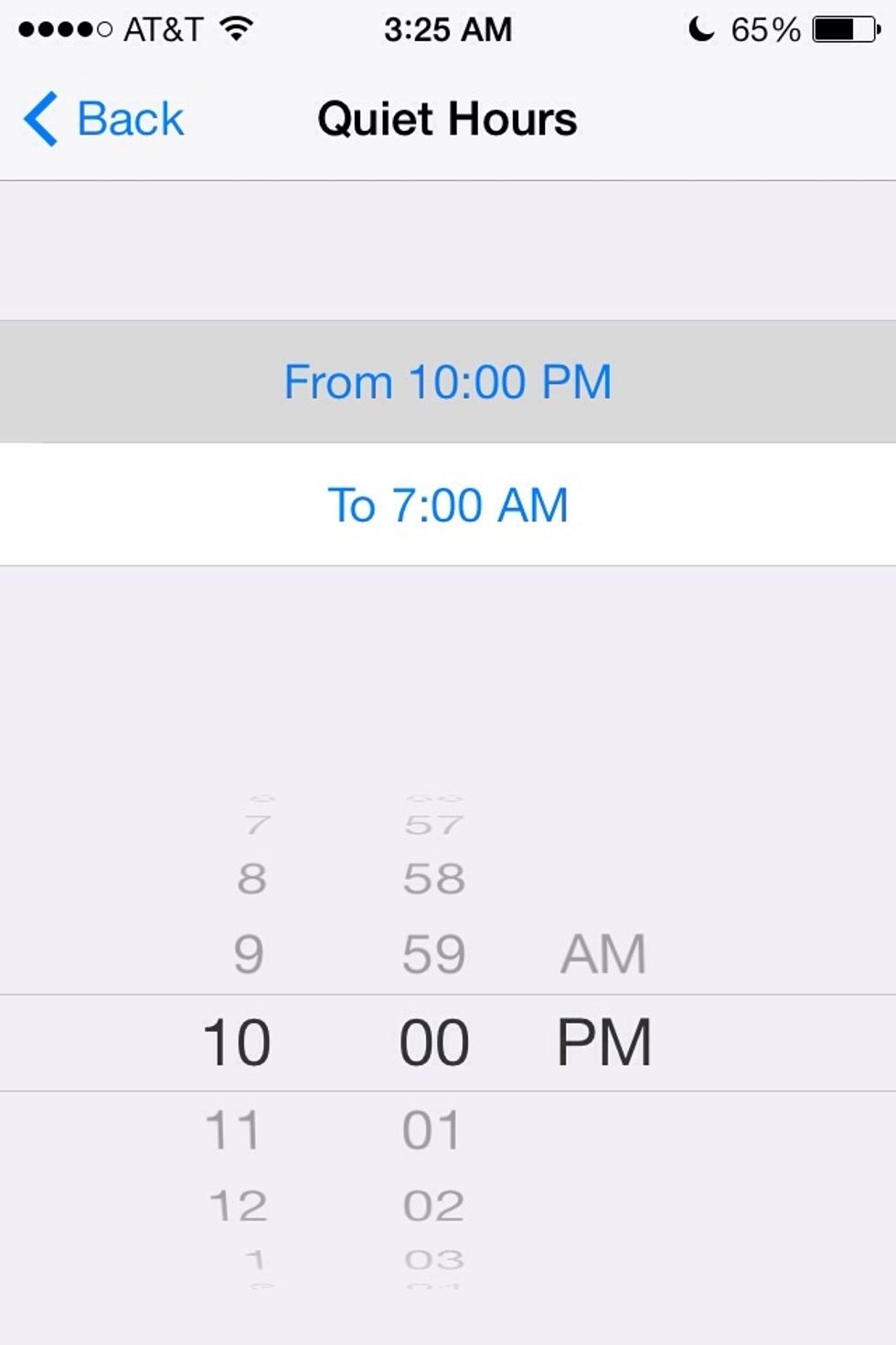 Obviously you can schedule a time Do not disturb will automatically turn on and off.