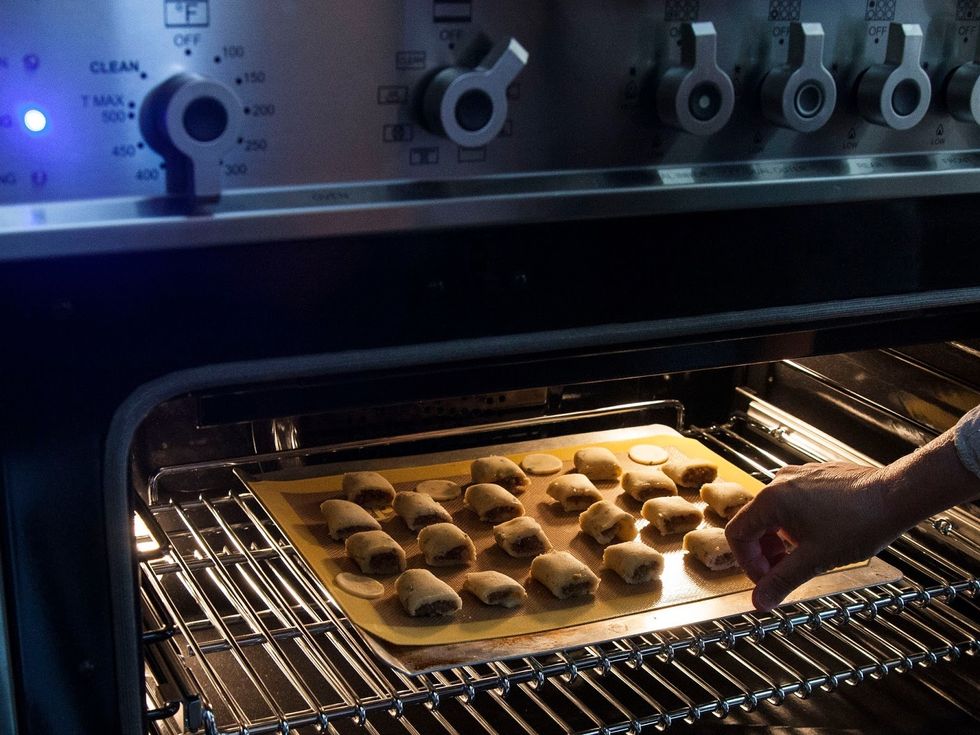 Of course you can also bake and eat them right away! Put them into your 350 degree oven.