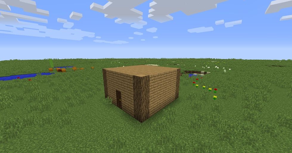 Of course, you will need a house. I built a simple 7x7 house, which has a 5x5 interior.