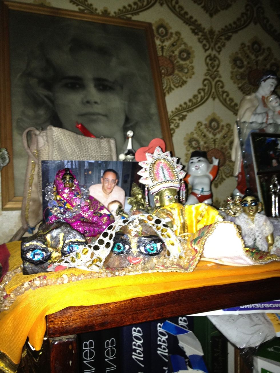 Offer to your deities of God. In my case I am offering to Giriraja, and Gopal - my God