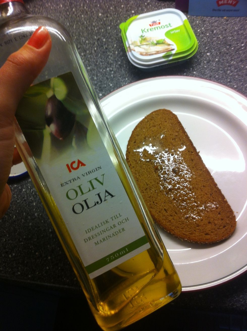 Og litt olivenolje