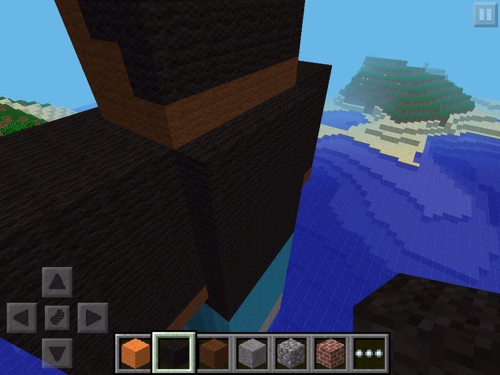 Oh I forgot remember to destroy the bolck at his back