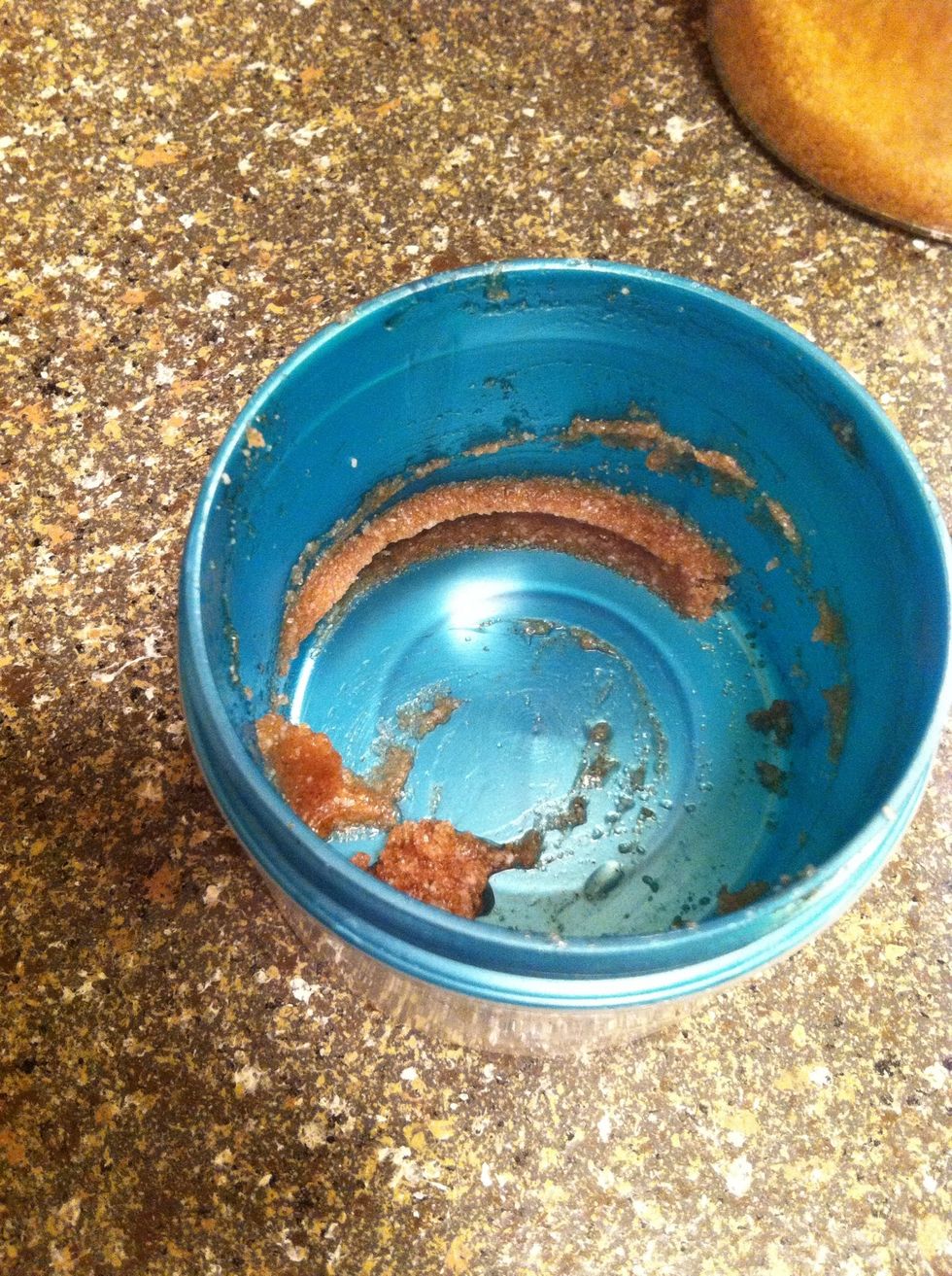 Oh no! I'm out of homemade body scrub! It's time to make some more!