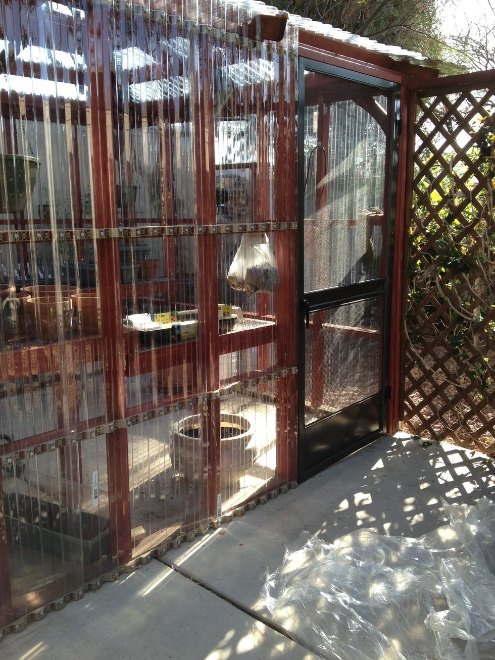 Oh yeah and I installed a screen door. My engineer husband then walked me through installing three electrical outlets, a light switch and light - all sealed from water and all 6.5 feet from the floor