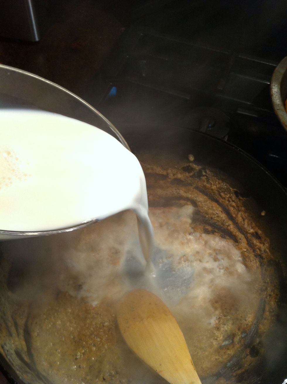 Oh yeah facial before breakfast. Stir while adding milk.