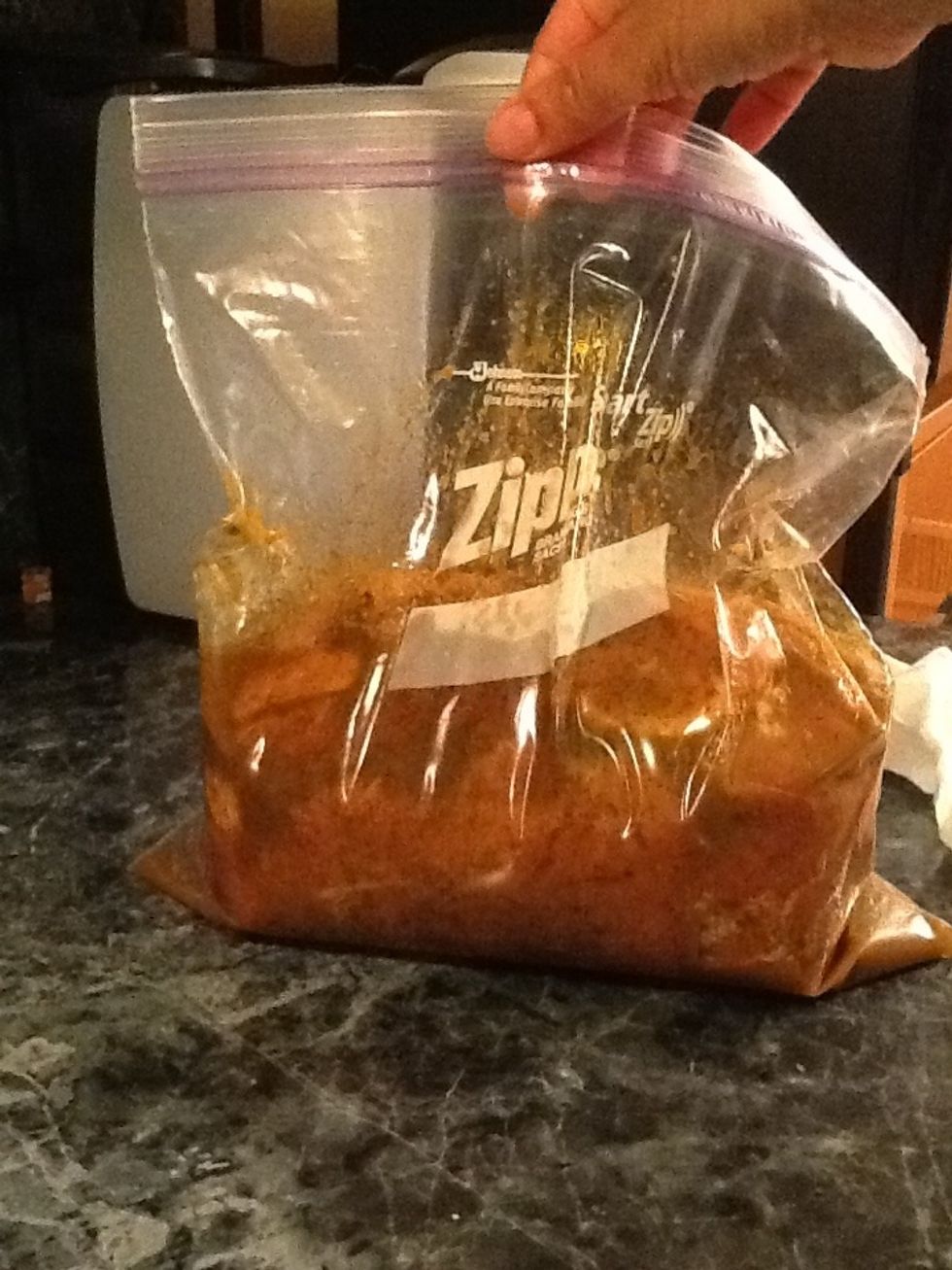 Oh yeah one more thing, please take all the air out of the bag.