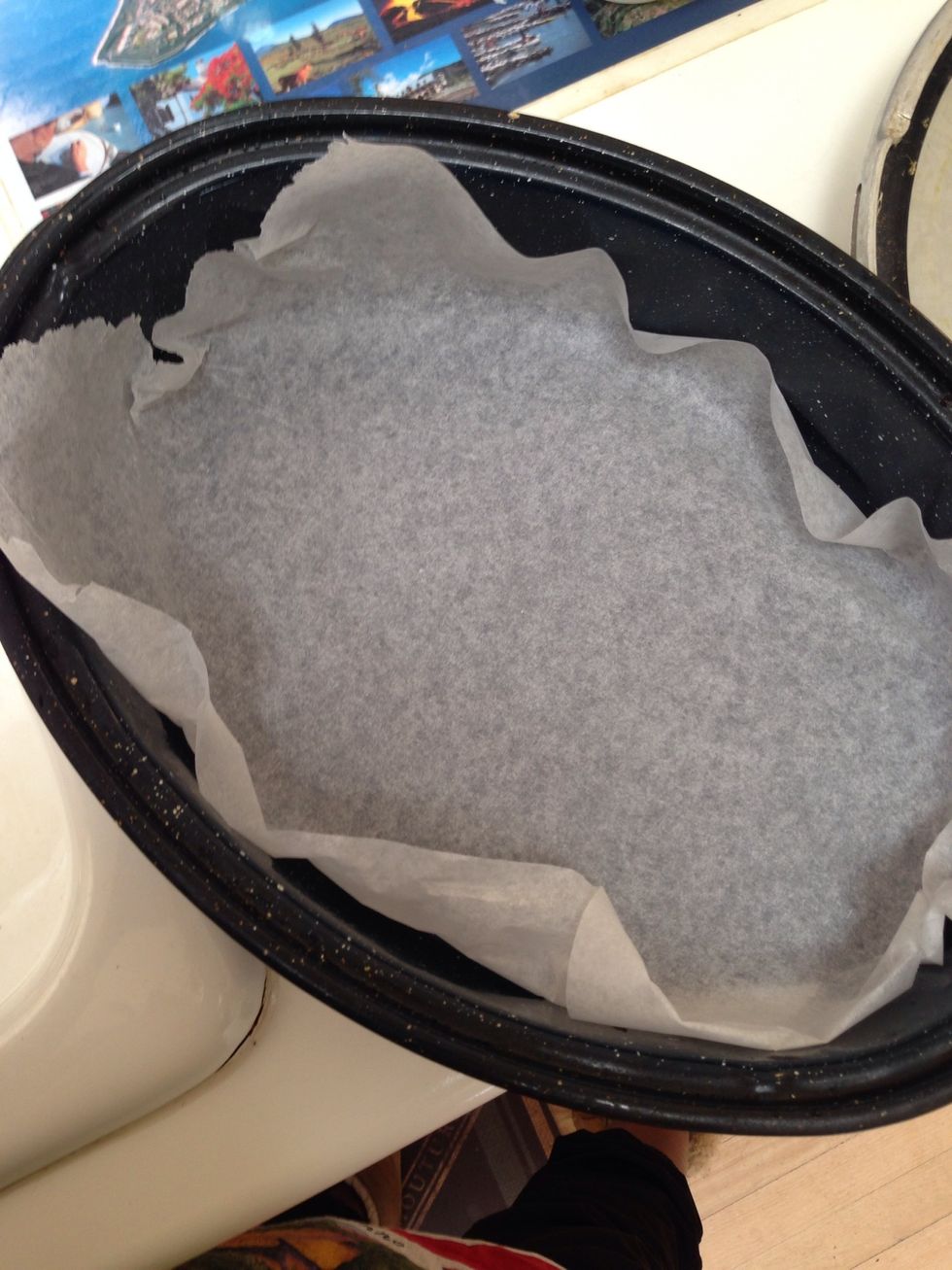 Oil a roasting pan. I like to line mine with parchment paper so I don't have to do much scrubbing later. :)