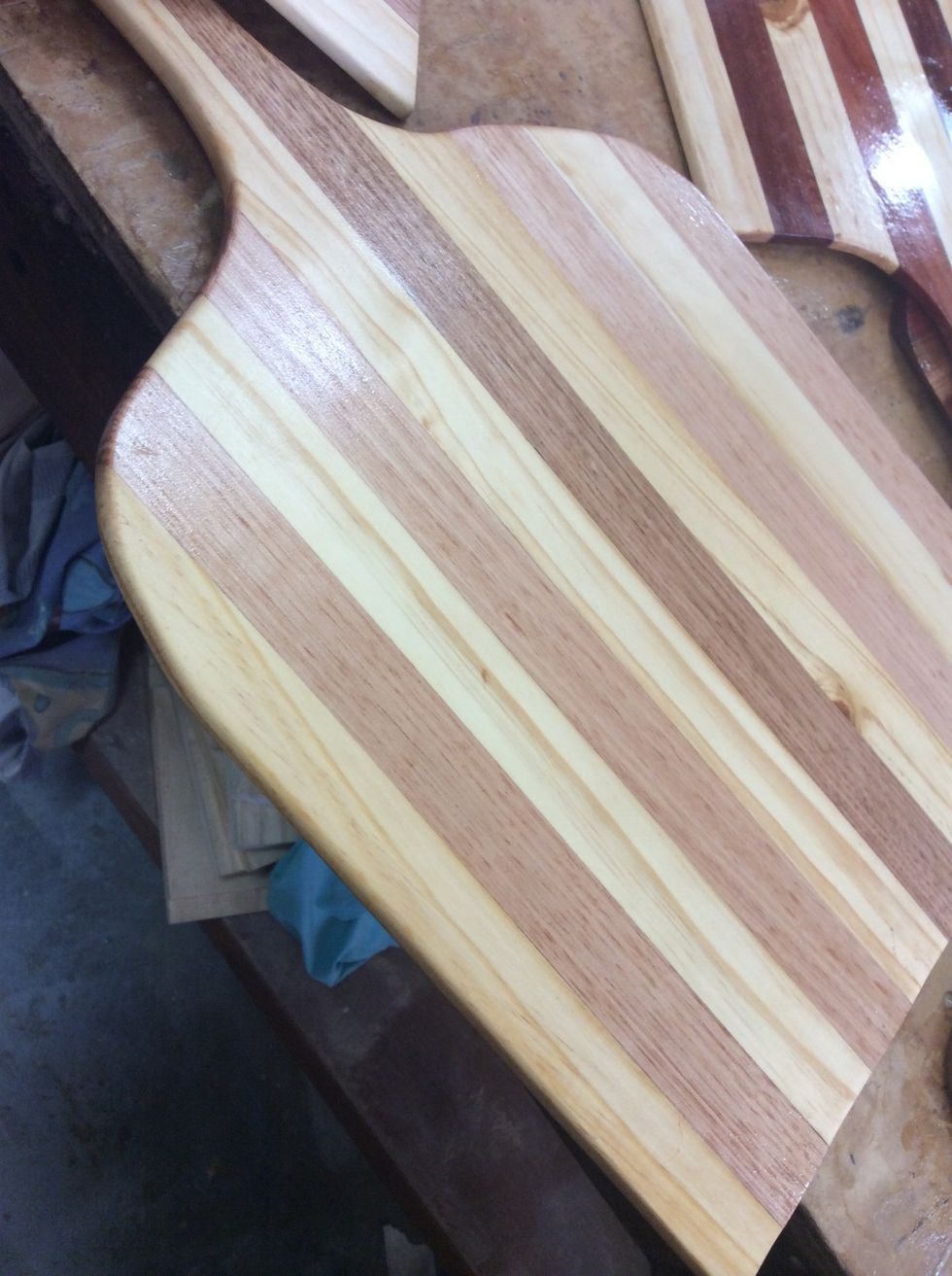 Oil your board again and let it dry