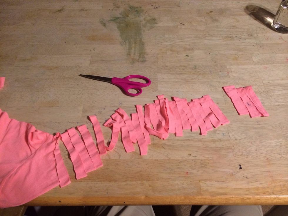 Ok cut into strips.