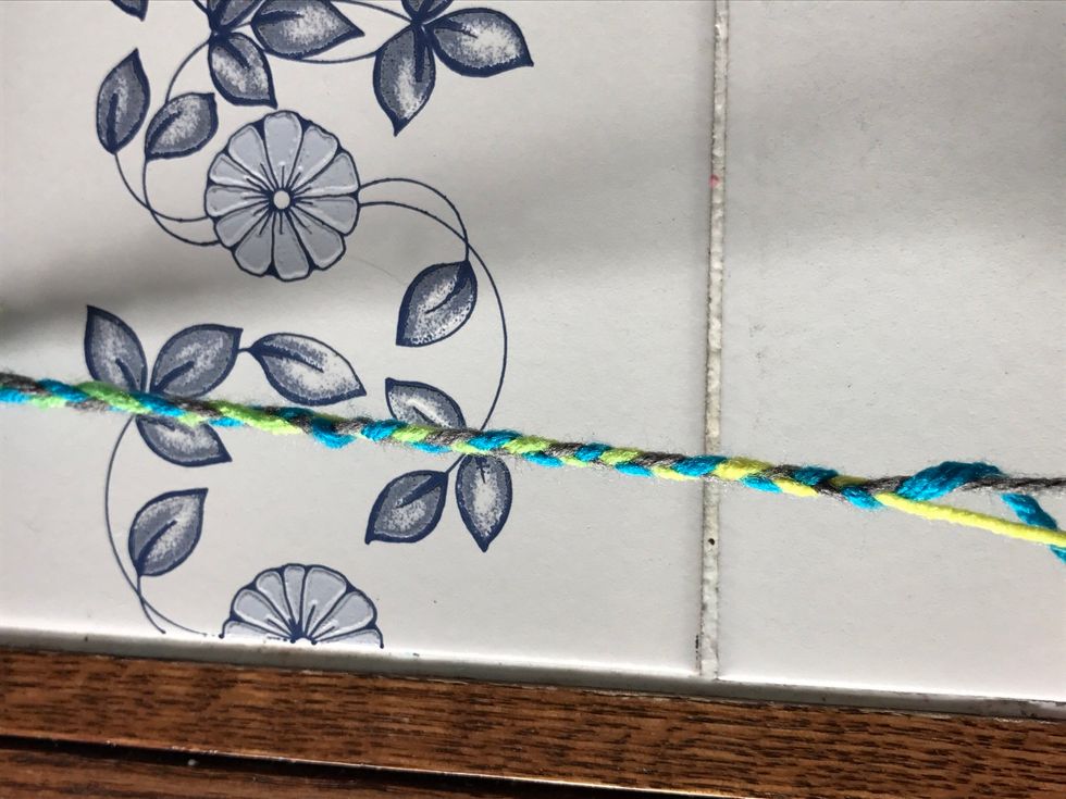 Ok I'm done braiding