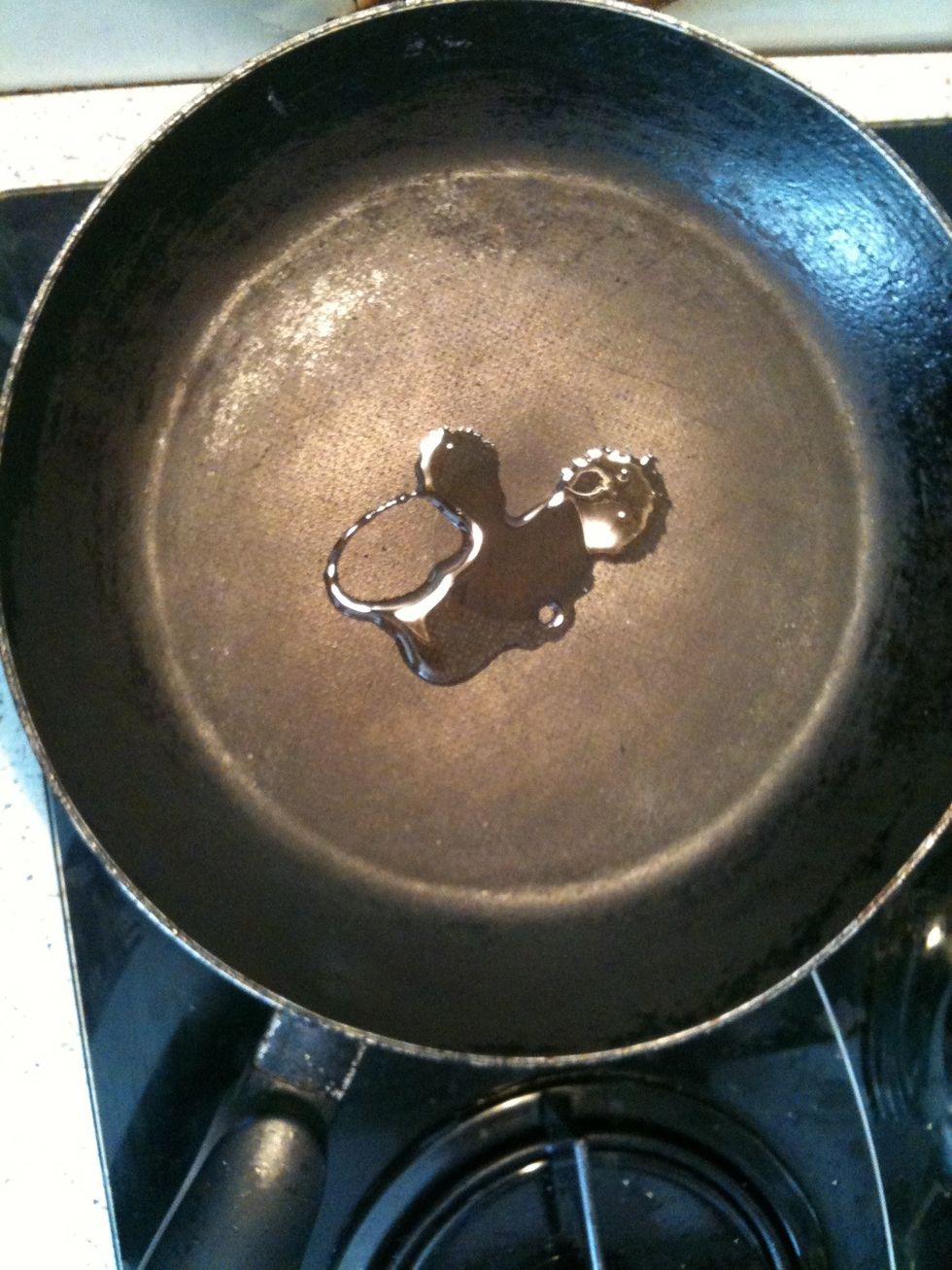Ok, now put some oil (or butter) in a pan and turn on your stove
