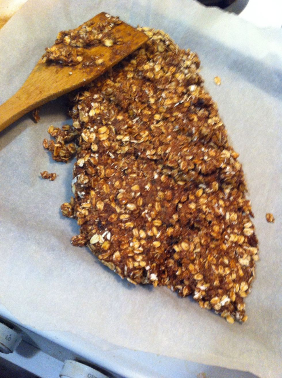 Ok, so my mixture turned out too sticky this time and - after a serious(ly sticky) nervous breakdown trying to spread them out - I devised this ingenious plan...