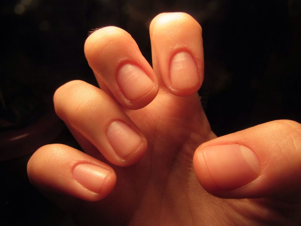 Ok soo after you got your hands all nice and mosturized, make sure you put it around your cuticles too! Also push back those beauties! It'll make your nails longer!