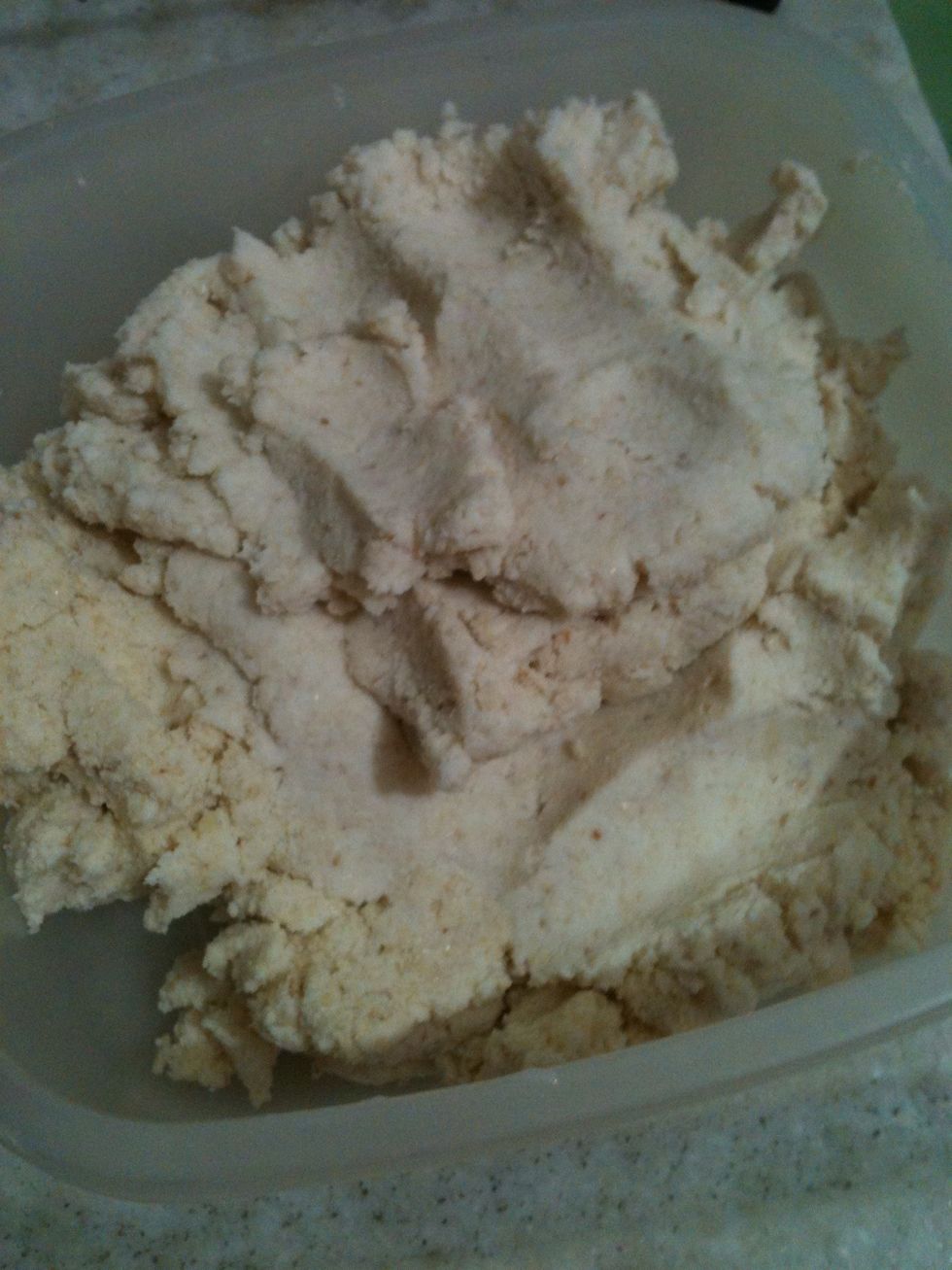 "okara", it's the name of the residue from the milk. You can make cookies, cakes and other recipes with it.  You can save it for 3 days in the refrigerator, to use it later.