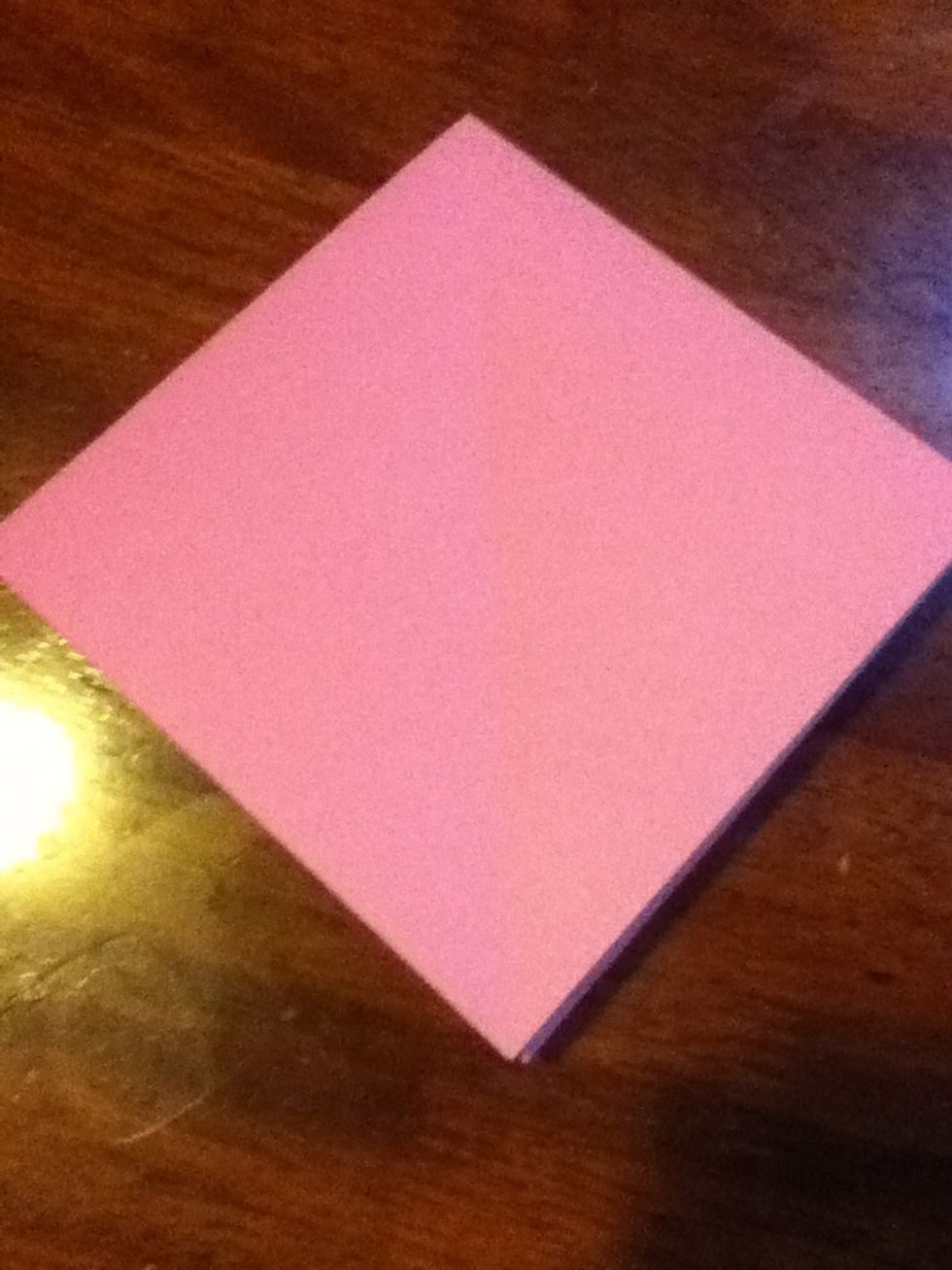 Okay again start with the open end facing you