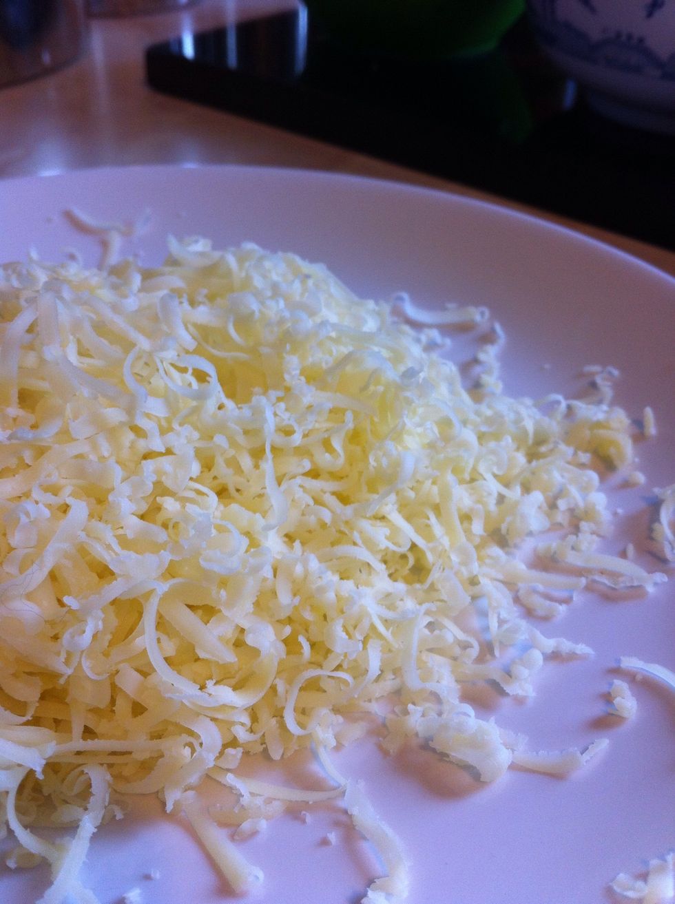 Okay, grate some cheese