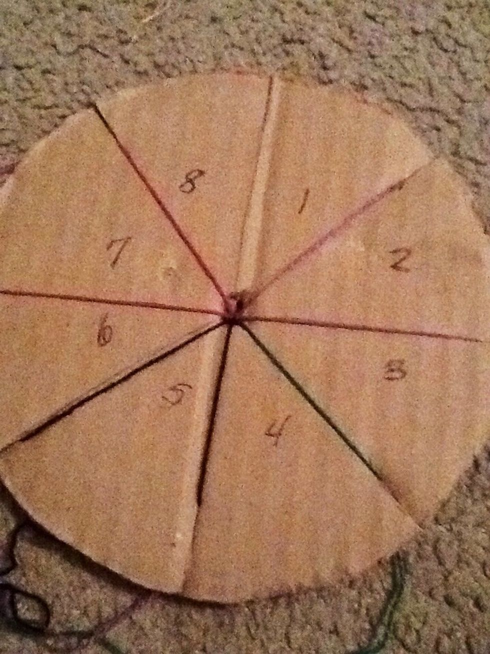 Okay it should look like this and make sure that none of the strings over lap ea other or it will mess up