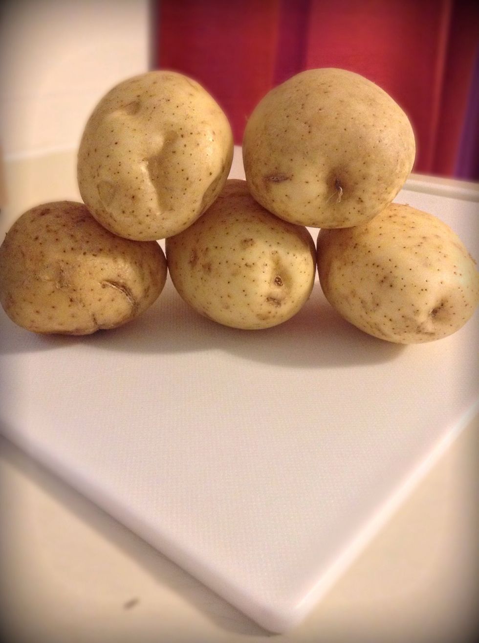 Okay, now this has to be the night before because you have to allow the potatoes to cool. So JUST letting you know you have to plan ahead. So get your potatoes out :)