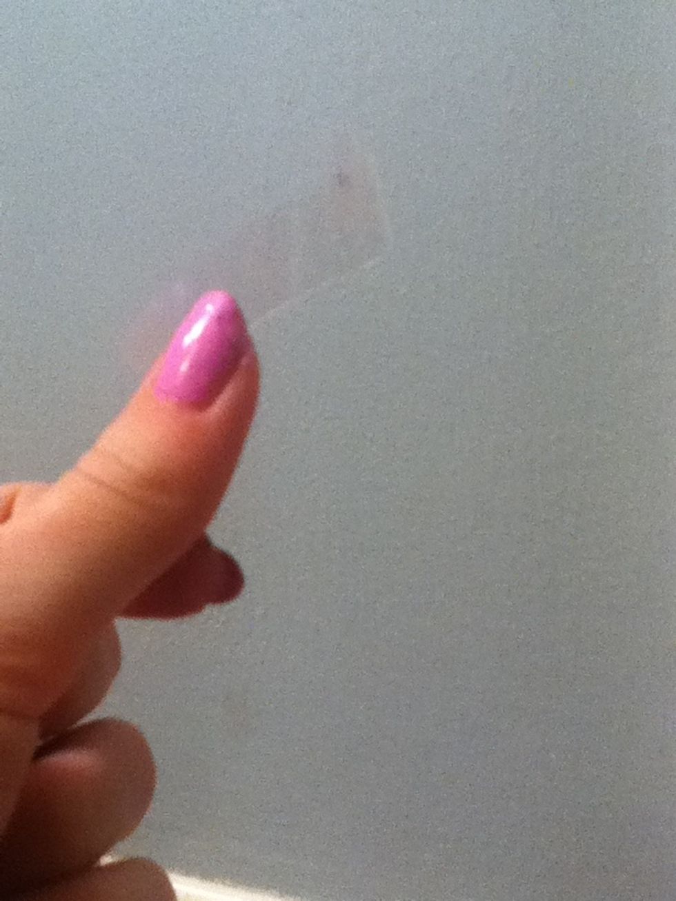 Okay so take a piece of tape.