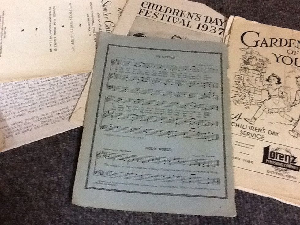 Old papers of all sorts.