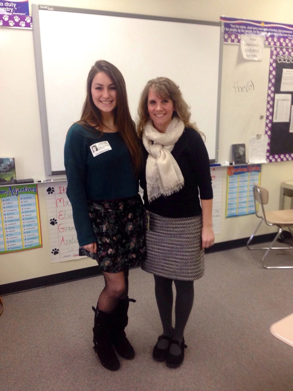 Old students come to visit and/or shadow me. They remind me of why I wanted to be a teacher in the first place - to help kids any way I can.