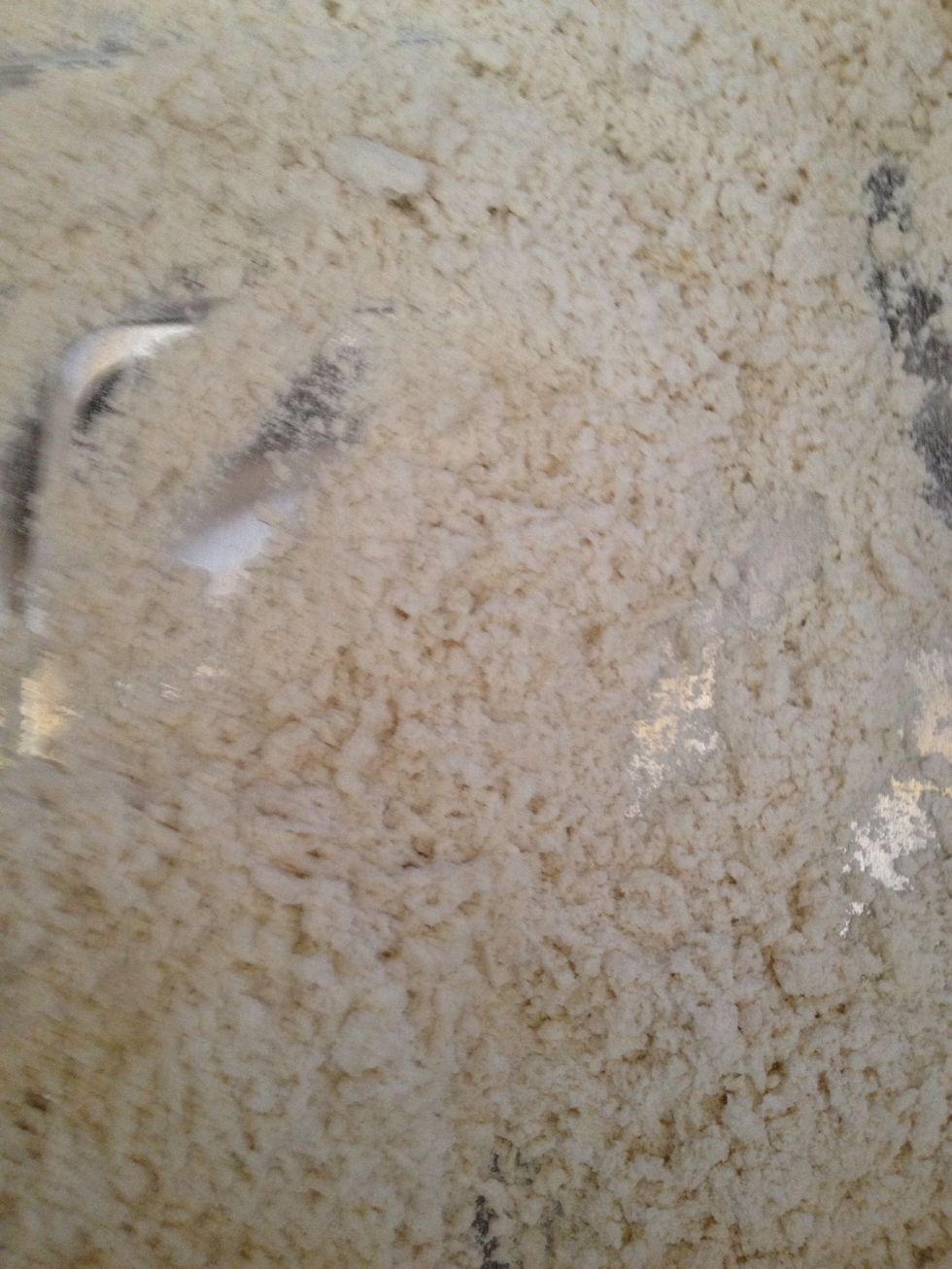 On a piece of foil get all purpose flour and Panko bread crumbs about 1 cup each. Panko bread crumbs are very crunchy I prefer them